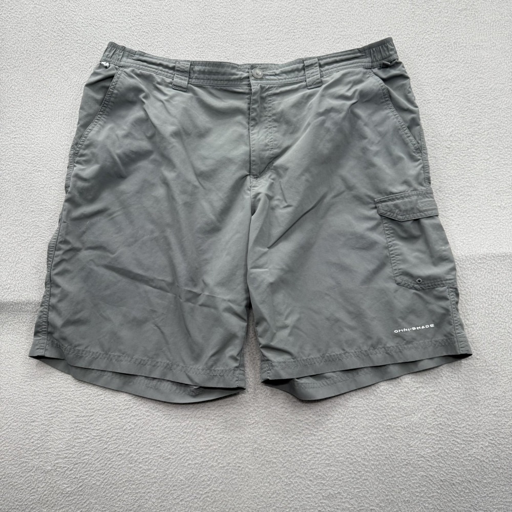 Columbia Shorts Mens 38‎ Gray Cargo Nylon 10 Inseam Omni-Shade Hiking Outdoor